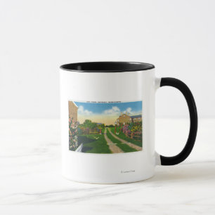 Landschaftliche Ansicht von Möven-Insel Tasse