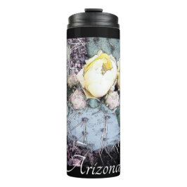 Landschaftliche Arizona Cactus Blume Digitale Tint Thermosbecher