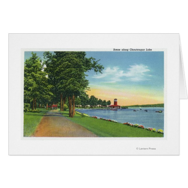 Landschaftliche Aussicht entlang des Sees (Vorderseite (Horizontal))