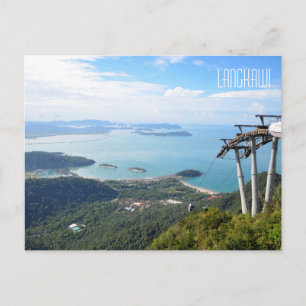 Landschaftliche Aussicht Langkawi Cable Car Travel Postkarte