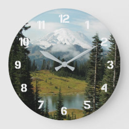 Landschaftliche Berglandschaft Große Wanduhr
