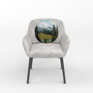 Landschaftliche Berglandschaft Rundes Kissen