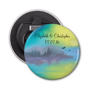 Landschaftliche Bergsee Landschaft Gastgeschenk Ho Flaschenöffner