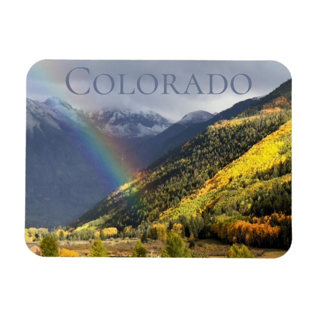 Landschaftliche Colorado Herbstrennen und Aspens Magnet (Horizontal)