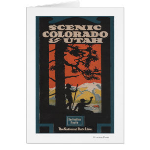 Landschaftliche Colorado & Utah Reiseplakat