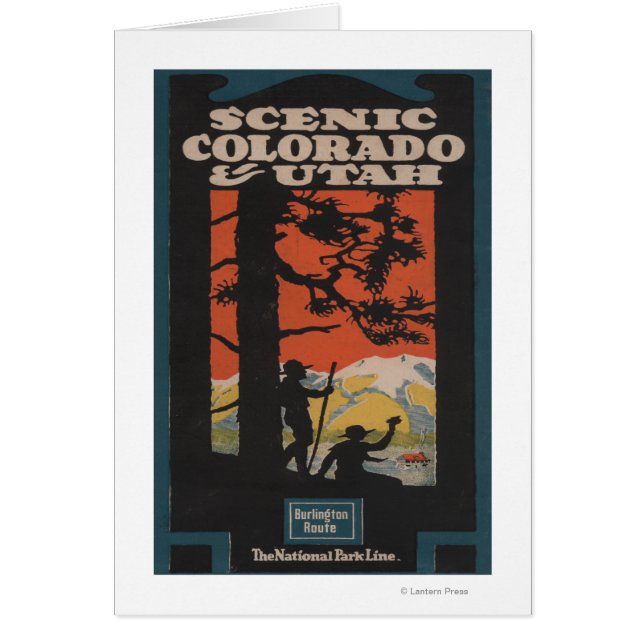 Landschaftliche Colorado & Utah Reiseplakat (Vorne)