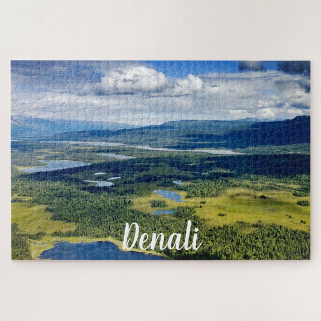 Landschaftliche Denali-Seen Puzzle (Horizontal)