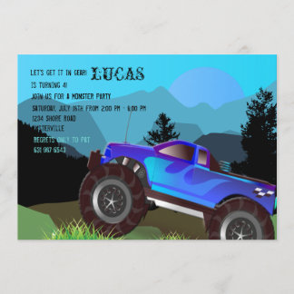 Landschaftliche Einladung von Monster Truck