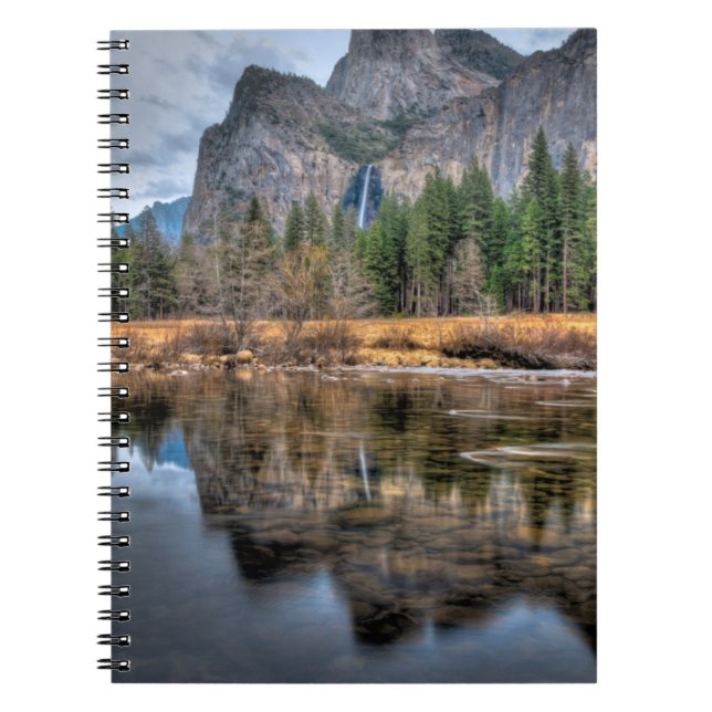 Landschaftliche Fälle Yosemite Notizblock (Vorderseite)