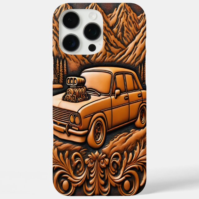 Landschaftliche Flucht mit Muskel Car Power Case-Mate iPhone Hülle (Rückseite)