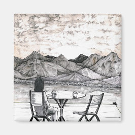 Landschaftliche Gesichter Magnet