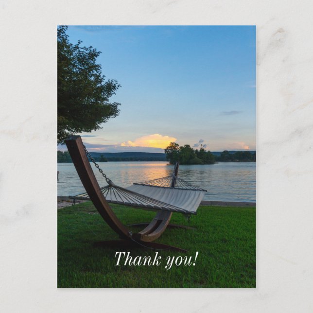 Landschaftliche Hängematte Postkarte (Vorderseite)