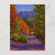 Landschaftliche Herbstkreatur Butte Colorado Postk