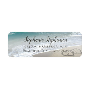 Landschaftliche Herzen in der Hochzeitsadresse am 