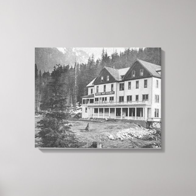 Landschaftliche Hot Sprint Bldg Leinwanddruck (Vorderseite)