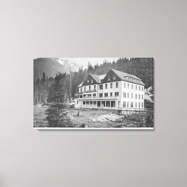 Landschaftliche Hot Sprint Bldg Leinwanddruck (Vorderseite)