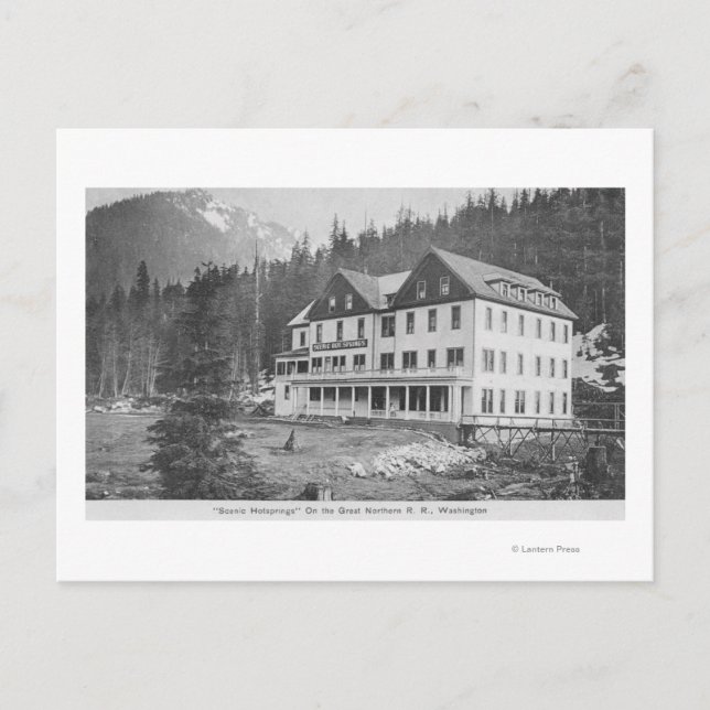 Landschaftliche Hot Sprint Bldg Postkarte (Vorderseite)