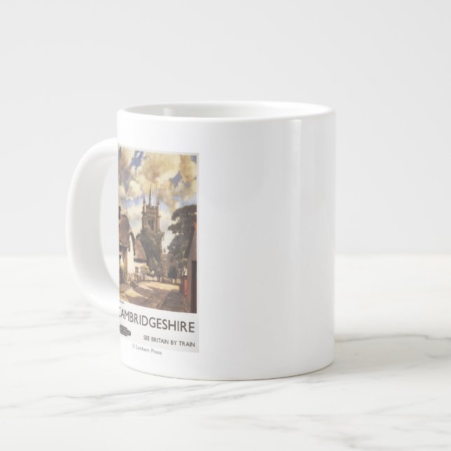 Landschaftliche Land-Ansicht-britisches Jumbo-Tasse (Vorderseite Links)