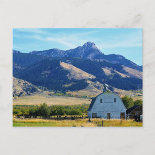 Landschaftliche Landfotografie Bauernhof USA Lands Postkarte