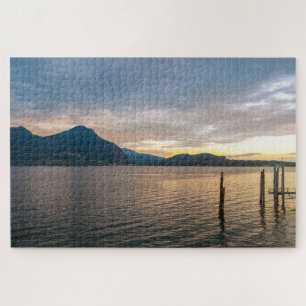 Landschaftliche Landschaft des Lago Maggiore bei S Puzzle