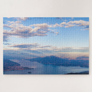 Landschaftliche Landschaft des Lago Maggiore, Piem Puzzle