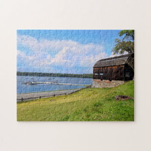 Landschaftliche Landschaft und Wasser. Wethersfiel Puzzle