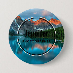 Landschaftliche Landschaftsfotografie über Berg un Button