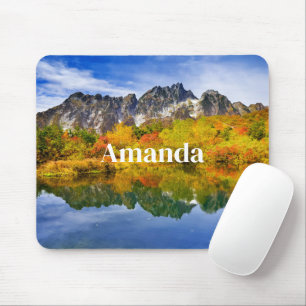 Landschaftliche Landschaftswälder und Berge Mousepad
