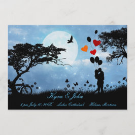 Landschaftliche Liebe unter der Mondhochzeit