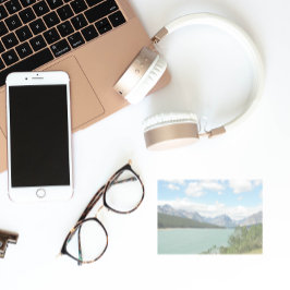 Landschaftliche Montana Berge und Seenlandschaft Post-it Klebezettel