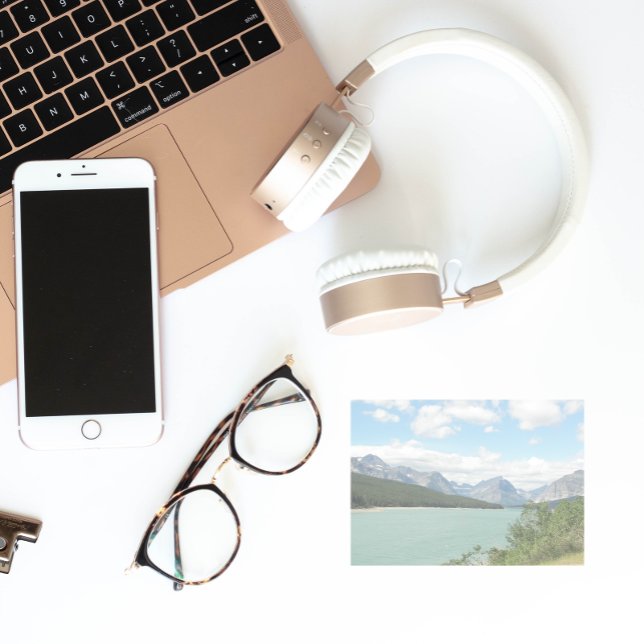 Landschaftliche Montana Berge und Seenlandschaft Post-it Klebezettel (In Situ)
