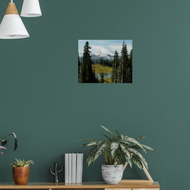 Landschaftliche Mount-Rainier-Fotolandschaft Poster (Wohnzimmer 1)