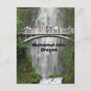 Landschaftliche Multnomah Falls in Oregon Postkarte