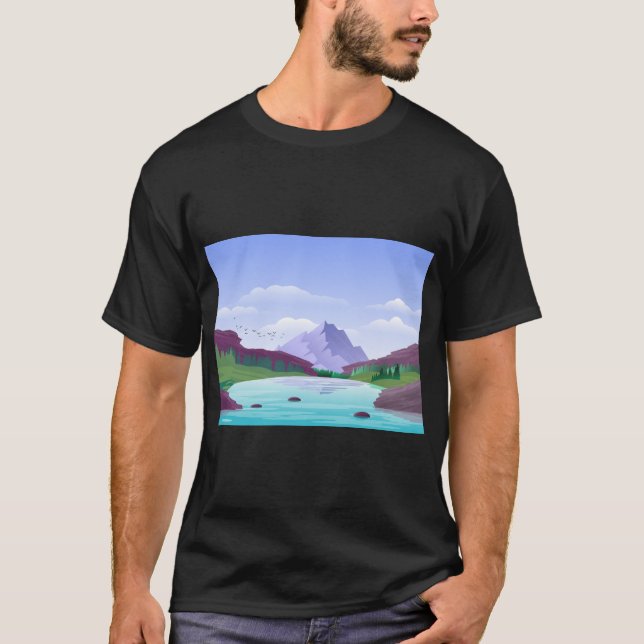 Landschaftliche Naturschönheit T-Shirt (Vorderseite)