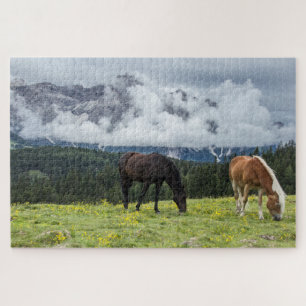 Landschaftliche Pferde Landschaft Jigsaw Puzzle
