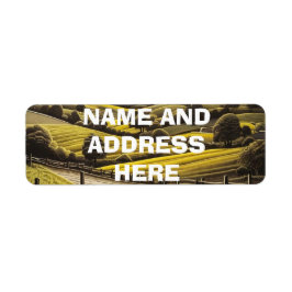 Landschaftliche Rücksendeadressen-Aufkleber