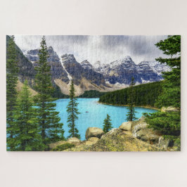 Landschaftliche Schneebedeckte Berge Naturerlebnis Puzzle