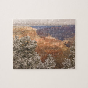 Landschaftliche schneebedeckte Winterlandschaft en Puzzle