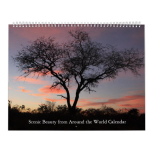 Landschaftliche Schönheit rund um den Weltkalender Kalender