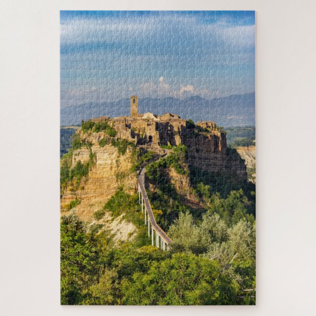 Landschaftliche Sicht auf Civita di Bagnoregio Jig Puzzle (Vertikal)