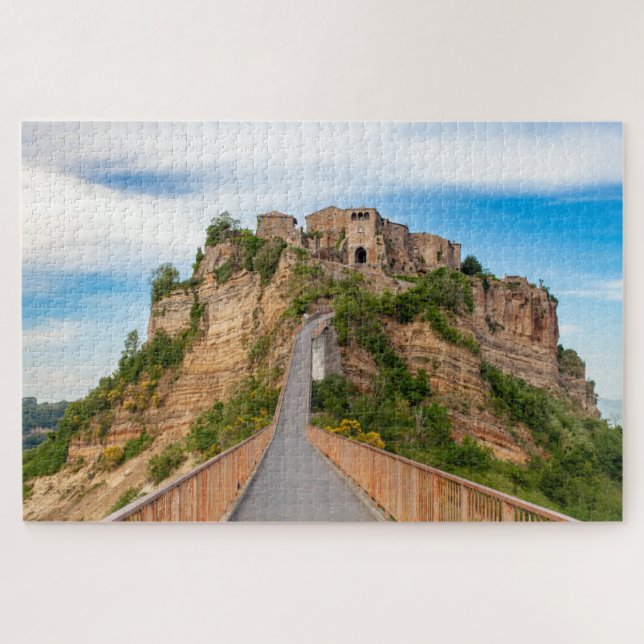 Landschaftliche Sicht auf Civita di Bagnoregio Jig Puzzle (Horizontal)