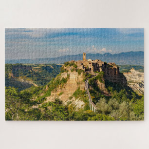 Landschaftliche Sicht auf Civita di Bagnoregio Jig Puzzle