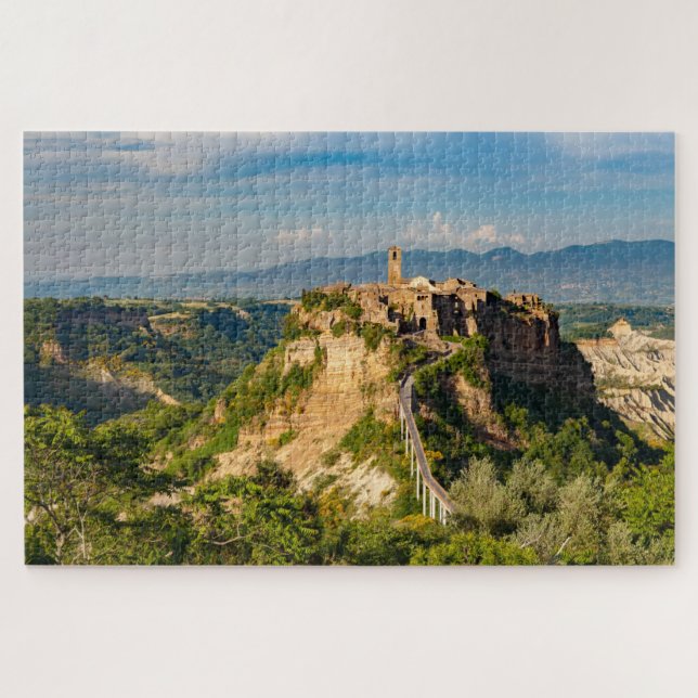 Landschaftliche Sicht auf Civita di Bagnoregio Jig Puzzle (Horizontal)