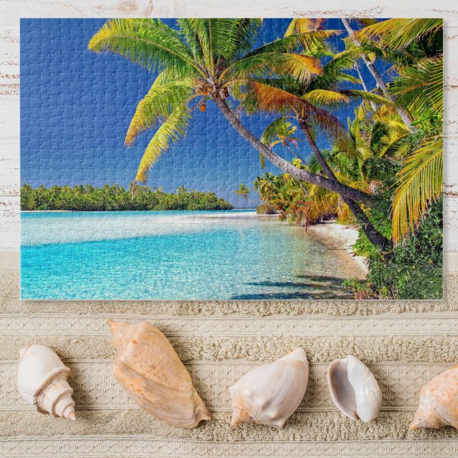 Landschaftliche Sicht auf Cook Island Beach | Trop Puzzle (Von Creator hochgeladen)