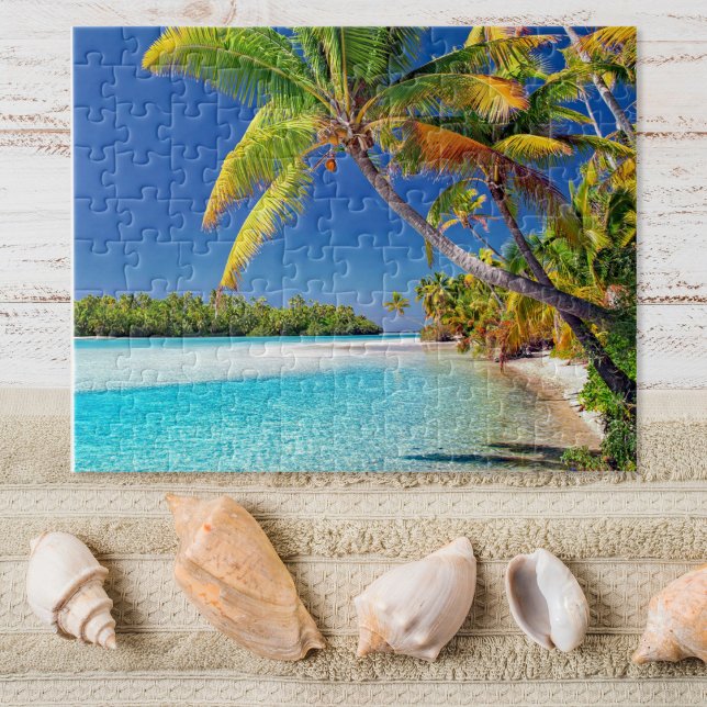 Landschaftliche Sicht auf Cook Island Beach | Trop Puzzle (Von Creator hochgeladen)