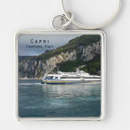 Landschaftliche Sicht auf das Fahrgastschiff Capri Schlüsselanhänger