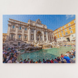 Landschaftliche Sicht auf den Brunnen Trevi, Rom, Puzzle