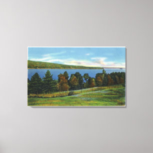 Landschaftliche Sicht auf den Cobbosseeconte Leinwanddruck