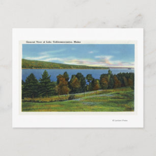 Landschaftliche Sicht auf den Cobbosseeconte Postkarte