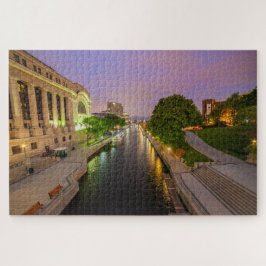 Landschaftliche Sicht auf den Rideau-Kanal in Otta Puzzle